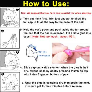 Shop VICTHY Cat Nail Caps in 14 Colors - 140 pcs Available