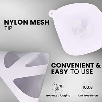 Ram-Pro 100 Pack of Paint Strainers with 190 Micron Paint Filter, Fine Nylon Mesh Paint Filter Strainer - Premium Grade Paint Strainers Paper Cone - for All Painting Projects