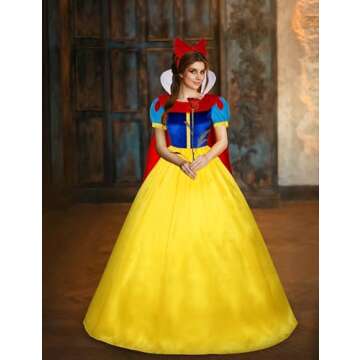 Ainiel Classic Deluxe Lolita Costume Fairytale Dress Role Cosplay for Adults Princess Costume with Petticoat