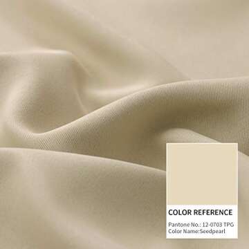 BGment Rod Pocket Blackout Curtains for Bedroom & Living Room