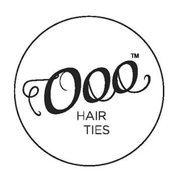 10 pack Painless PATENTED OOO Hair Ties. Ponytail holder spiral coil traceless hair bands. For all types of hair. LARGE SIZE (Metallics)