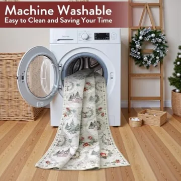 Lahome Moroccan Trellis Christmas Rug - Washable & Soft