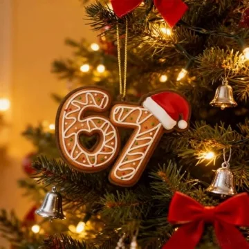Funny 67 Meme Christmas Ornaments for Holiday Decor