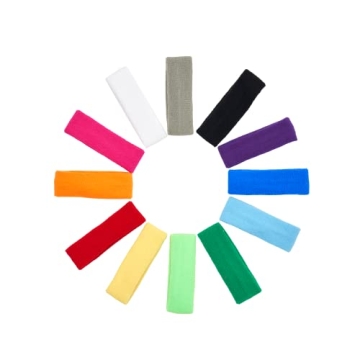 Durable Mallofusa 12 PCS Sweatbands for All Ages