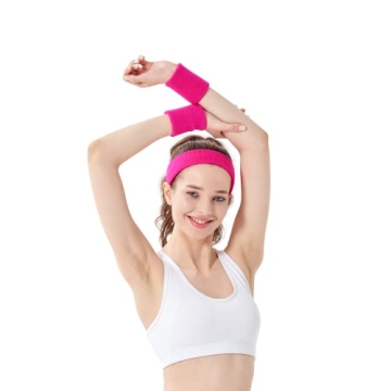 Durable Mallofusa 12 PCS Sweatbands for All Ages