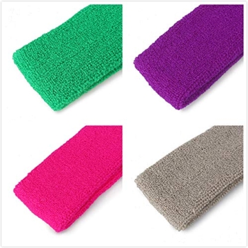 Durable Mallofusa 12 PCS Sweatbands for All Ages