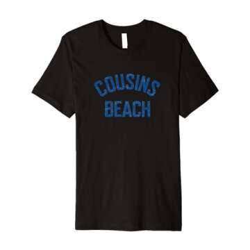The Summer I Turned Pretty - Cousins Beach College Letters Premium T-Shirt