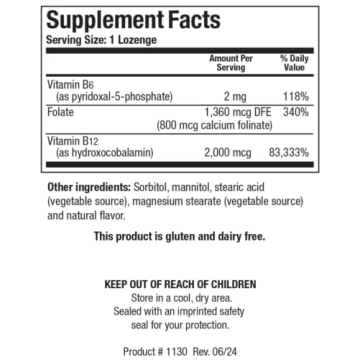 Biotics Research B12-2000™ Berry Flavor Energy Lozenges