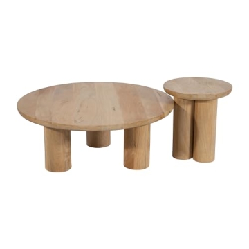 Sagebrook Home Scandinavian Coffee Table with Storage