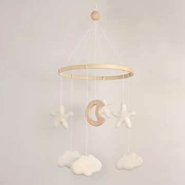Gender Neutral Crib Mobile - Eco-Friendly Baby Decor