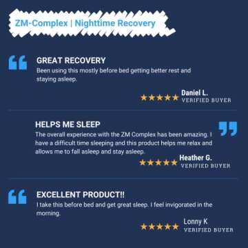 Gaspari Nutrition ZM-Complex: Nighttime Muscle Recovery and Healthy Sleep Support for Men and Women - Zinc, Magnesium, Vitamin B-6, 90 Capsules