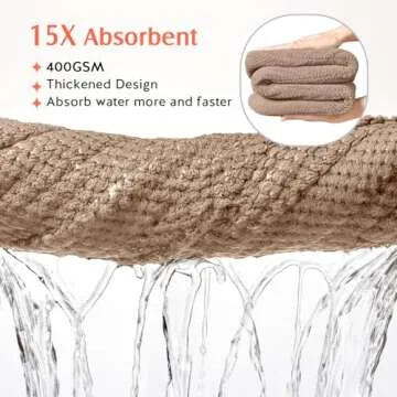 YFONG 2 Pack Microfiber Hair Towel Wrap for Women, Super Absorbent Quick Dry Hair Turban for All Hai...