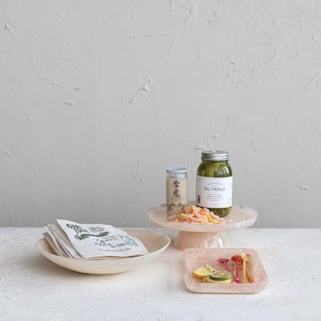 Creative Co-Op Blush Pink Serving Bowl for Elegant Dining