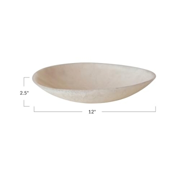 Creative Co-Op Blush Pink Serving Bowl for Elegant Dining