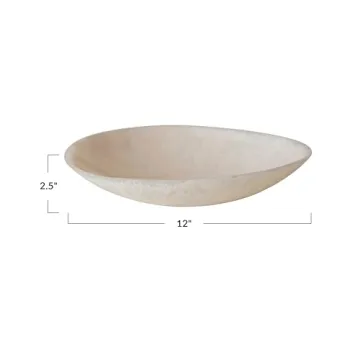 Creative Co-Op Blush Pink Serving Bowl for Elegant Dining