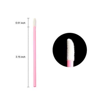 YEASHINE 50PCS Disposable Lip Brush Lip Gloss Applicator