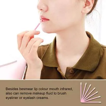 YEASHINE 50PCS Disposable Lip Brush Lip Gloss Applicator