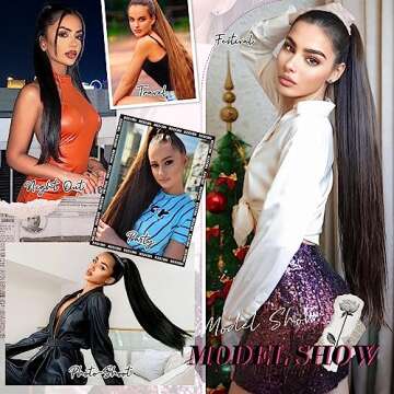 DEECHO 36" Ponytail Extension for Effortless Style