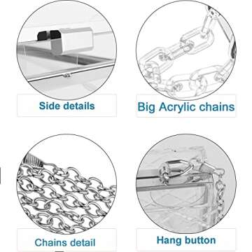 Stylish Clear Purse for Women | Versatile Crossbody Bag