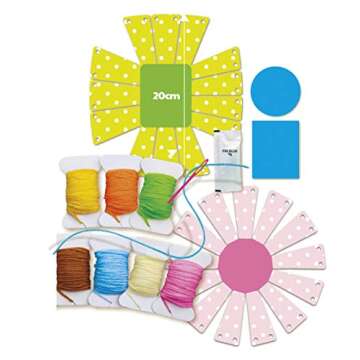 4M Toysmith, Yarn Basket Weaving Art DIY Kit, STEM, STEAM Project