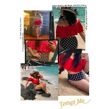 Red High Waisted Bikini Set - Tempt Me Swimwear