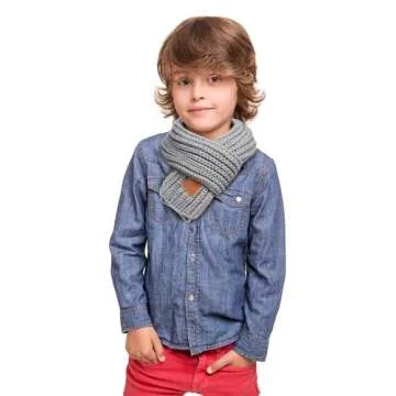 Warm Kids Winter Knit Scarves for Toddlers Boys Girls