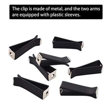 Dianrui 40PCS Black Car Vent Clips for Easy Decoration
