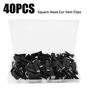 Dianrui 40PCS Black Car Vent Clips for Easy Decoration