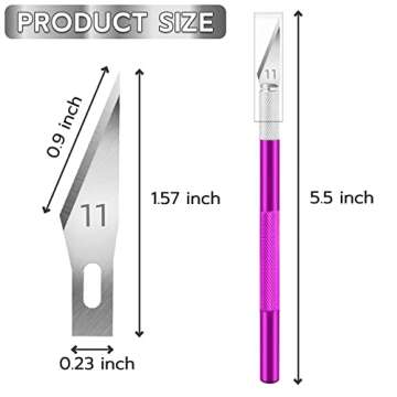 Jetmore 24 Pack Exacto Knife Set, Precision Craft Knife, Hobby Knife Kit for Cutting, Carving, Trimm...