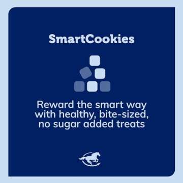 SMARTPAK SmartCookies | Healthy Treats for Horses Made from Coconut Meal, Beet Pulp, Alfalfa, and Flaxseed Oil | No Sugar Added Horse Treats | Banana Bread Flavor Cookies for Horses, 3 lb Bag