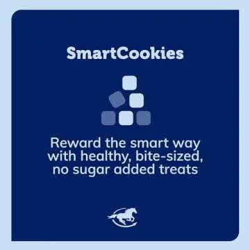 SMARTPAK SmartCookies | Healthy Treats for Horses Made from Coconut Meal, Beet Pulp, Alfalfa, and Flaxseed Oil | No Sugar Added Horse Treats | Banana Bread Flavor Cookies for Horses, 3 lb Bag