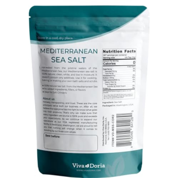 Viva Doria Mediterranean Sea Salt for Gourmet Cooking