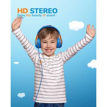 awatrue Kids Headphones with Microphone - Safe & Comfortable