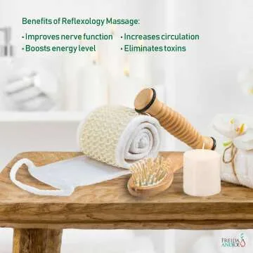 Wooden Massage & Reflexology Kit with Aromatherapy