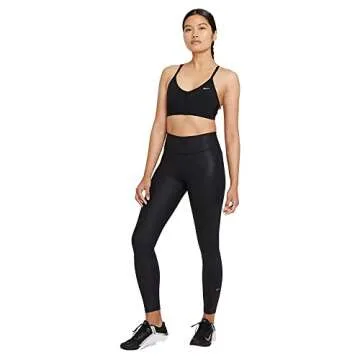 Nike Indy Wire-Free Sports Bra, Large, Black/White