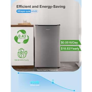 Efficient 3.0 Cu Ft Mini Freezer for Small Spaces