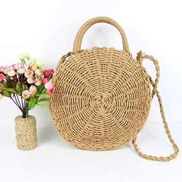 Stylish Straw Summer Beach Bag for Effortless Chic