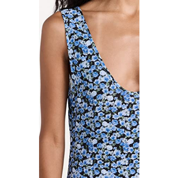 Lioness Blue Floral Maxi Dress Lightweight Comfort Elegance