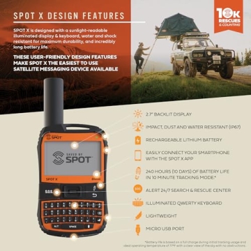 SPOT X 2-Way GPS Satellite Messenger for Adventurers