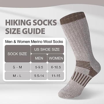 Comfortable 80% Merino Wool Socks for All Outdoor Activities