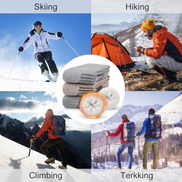 Comfortable 80% Merino Wool Socks for All Outdoor Activities