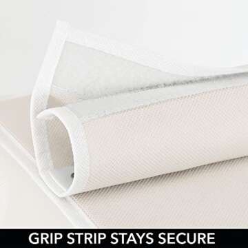 mDesign Long Soft Fabric Over Closet Rod Hanging Storage Organizer with 12 Divided Shelves, Side Pockets for Child/Kids Room or Nursery, Store Diapers, Wipes, Lotions, Toys - Cream/White