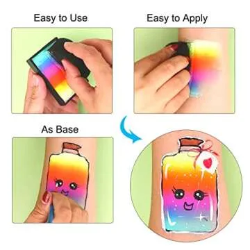 Bowitzki Face Paint Sponges - 12 Pack for Art & Body Paint