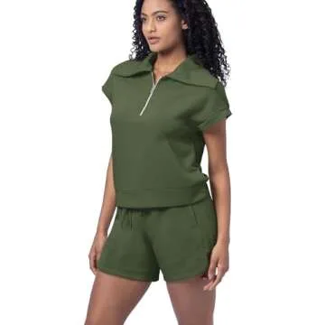 Stylish WIHOLL Women’s Two Piece Sweatset for Summer