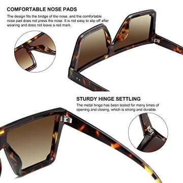 STORYCOAST Stylish Square Sunglasses for Everyone