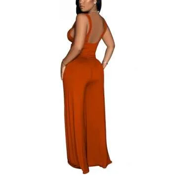 Hostoyo Wide Leg Jumpsuit for Women - Stylish Comfort