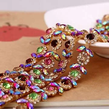 KAOYOO Crystal Rhinestone Chain for DIY Fashion & Crafts