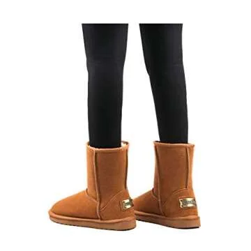 AUSLAND Women's Waterproof Winter Snow Boots - Stylish Comfort