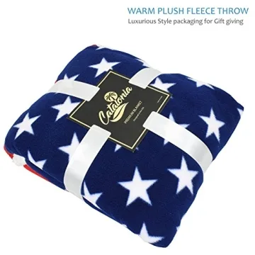 Warm Catalonia US Flag Blanket - Cozy & Patriotic Throw