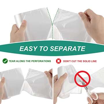 Magesh 4 Gallon Trash Bags - Strong, Leak-Proof & Unscented